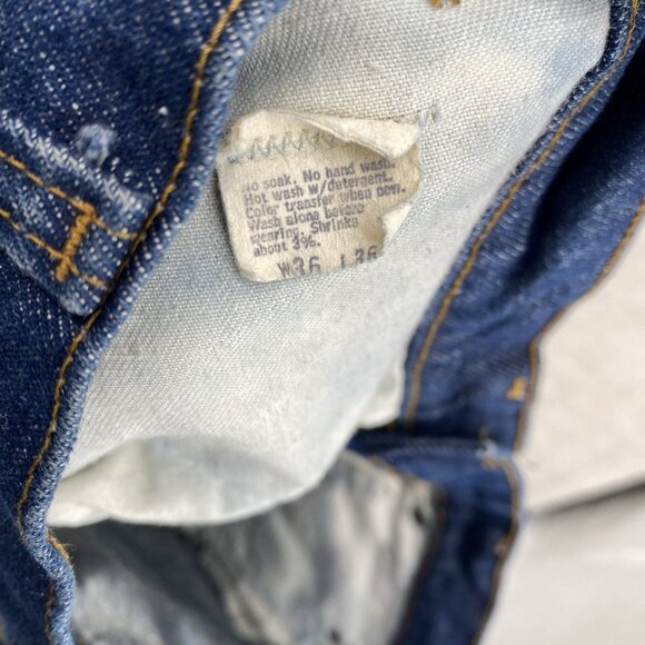 Vintage Levis 517 Jeans Mens 36X36 Blue Boot Cut Orange Tab Made In USA 1985 - Picture 13 of 16